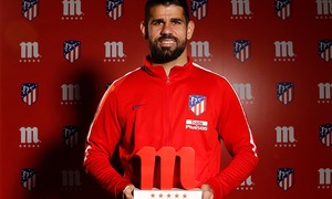 Diego Costa is our January #Jugador5EstrellasATM Player of the Month